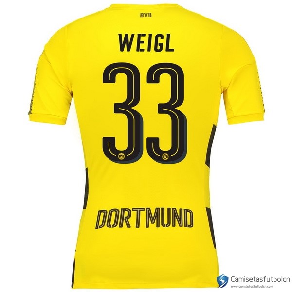 Camiseta Borussia Dortmund Primera equipo Weigl 2017-18